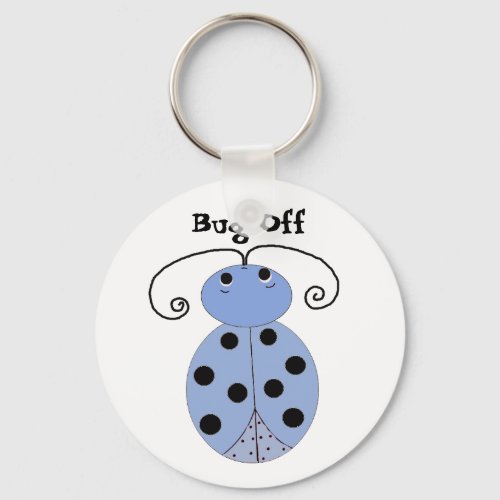 Blue Ladybug _ Bug Off Keychain