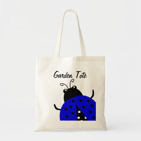 Blue Ladybug Gardening Tote