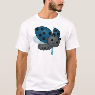 Blue Ladybug in a Necktie T-Shirt