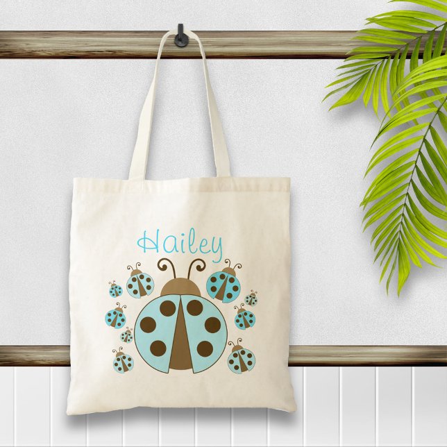 Blue Ladybug Tote Bag (Creator Uploaded)