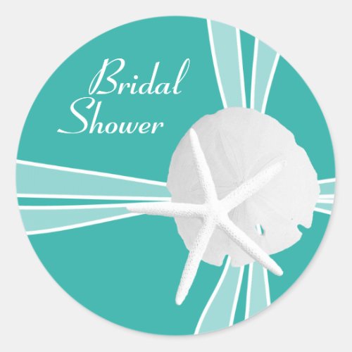 Blue Lagoon Bridal Shower Sticker