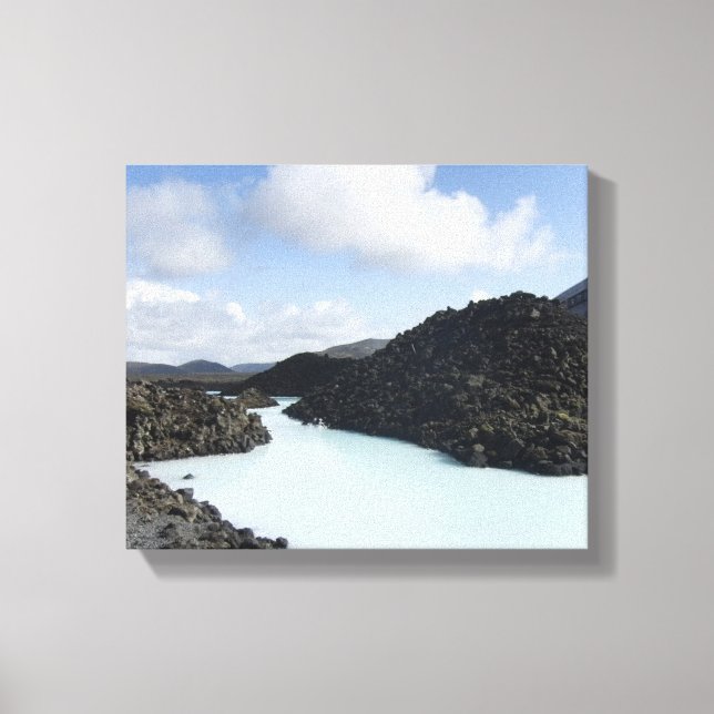 Blue Lagoon Entry - Iceland Canvas Print (Front)