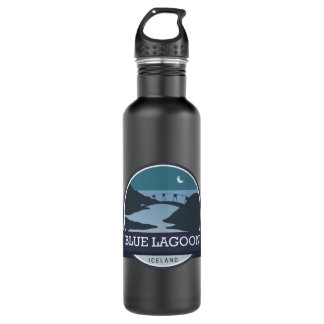 Blue Lagoon Iceland Long Stainless Steel Water Bottle