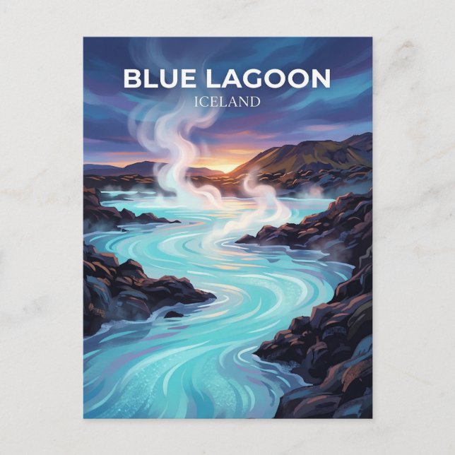 Blue Lagoon Iceland Postcard (Front)