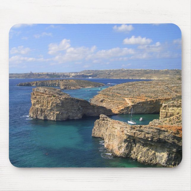Blue lagoon in Malta Mouse Pad (Front)