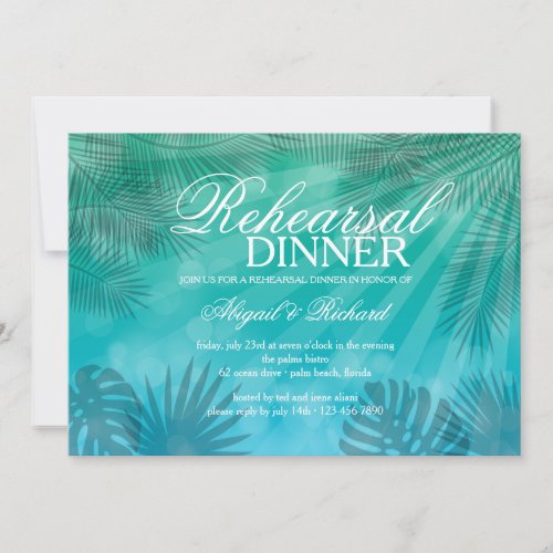 Blue Lagoon Invitation