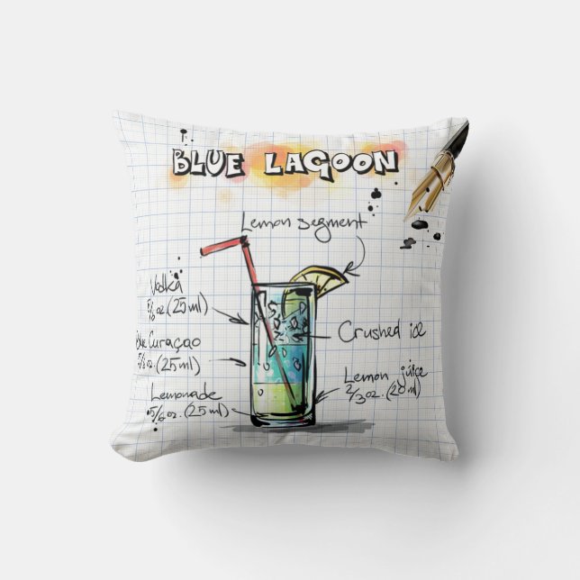 Blue Lagoon Pillow (Front)