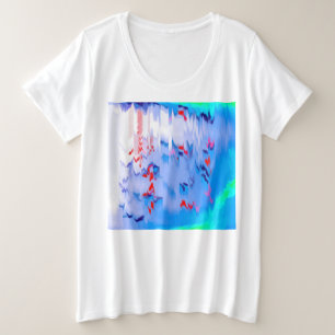 Blue lagoon plus size T-Shirt