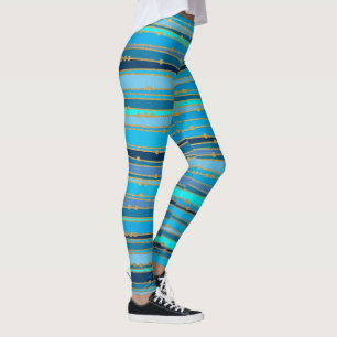 Blue Lagoon Zen Custom Workout Leggings