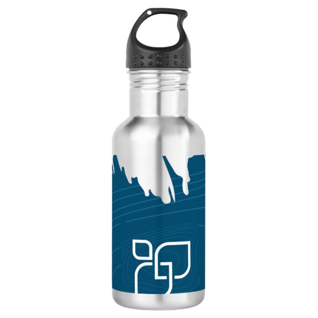 Blue Laina Enterprises  Stainless Steel Water Bottle (Front)