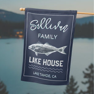 Blue Lake House Name Flag