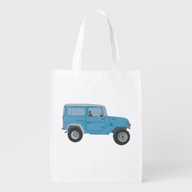Blue Land Cruiser Tote (Front)