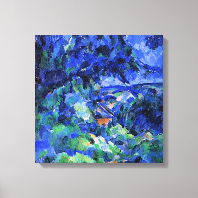 Blue Landscape by Paul Cezanne Canvas Print (Front)