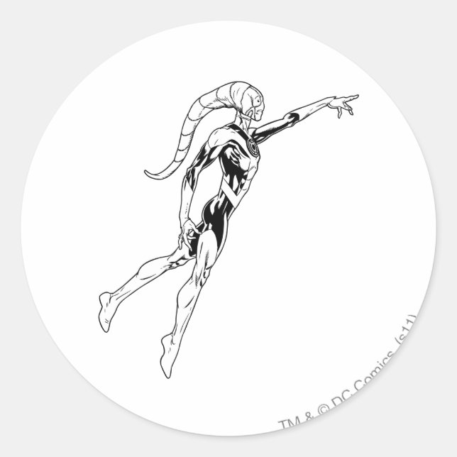 Blue Lantern 11 Classic Round Sticker (Front)