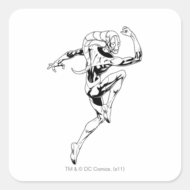 Blue Lantern 3 Square Sticker (Front)