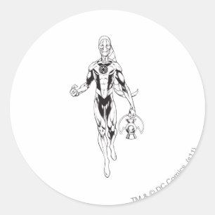 Blue Lantern 6 Classic Round Sticker