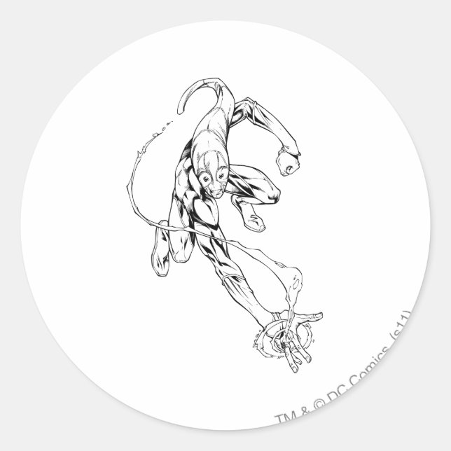 Blue Lantern 9 Classic Round Sticker (Front)