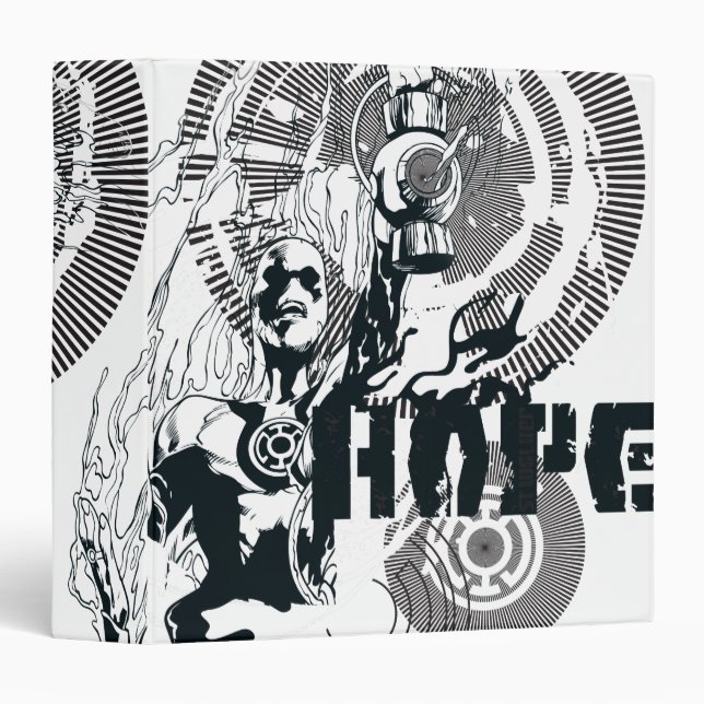 Blue Lantern Graphic 4 3 Ring Binder (Front/Spine)