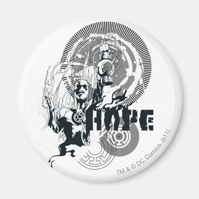 Blue Lantern Graphic 4 Magnet (Front)