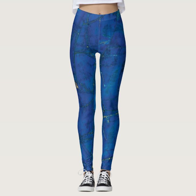Blue Lapis Lazuli Leggings (Front)