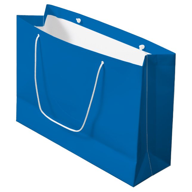 Blue Large Gift Bag (Front Angled)