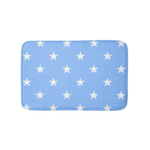 Blue Large Stars Bath Mat