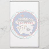 Blue Las Vegas Welcome Sign Poker Chip (Front)