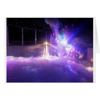 Blue lasers lights foam cards