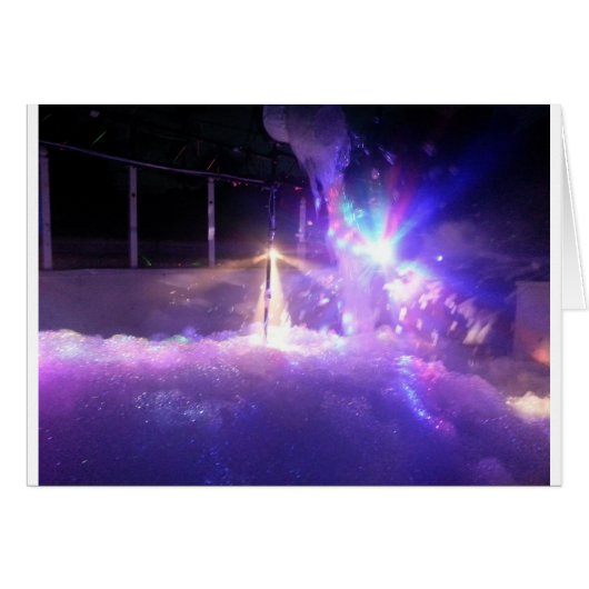 Blue lasers lights foam cards (Front Horizontal)