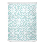 Blue Lattice Flower Geometric Pattern Lamp Shade (Left)