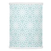 Blue Lattice Flower Geometric Pattern Lamp Shade (Right)