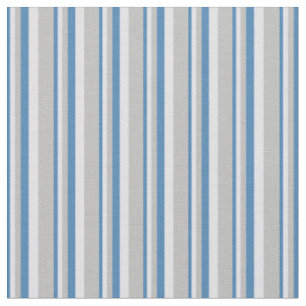 Blue, Lavender, and Grey Striped/Lined Pattern Fabric
