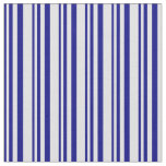 [ Thumbnail: Blue & Lavender Colored Striped/Lined Pattern Fabric ]