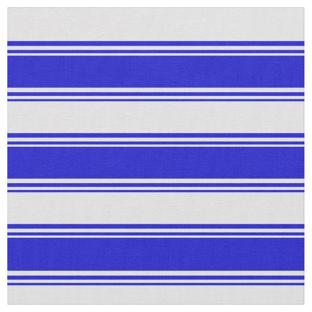 Blue & Lavender Lined Pattern Fabric (Close Up)