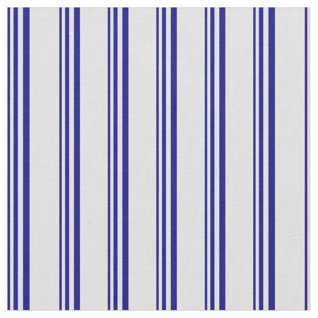 Blue & Lavender Lines Pattern Fabric (Close Up)