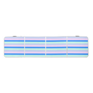 Blue, Lavender, Pink & Pastel Mint Green Stripes Beer Pong Table