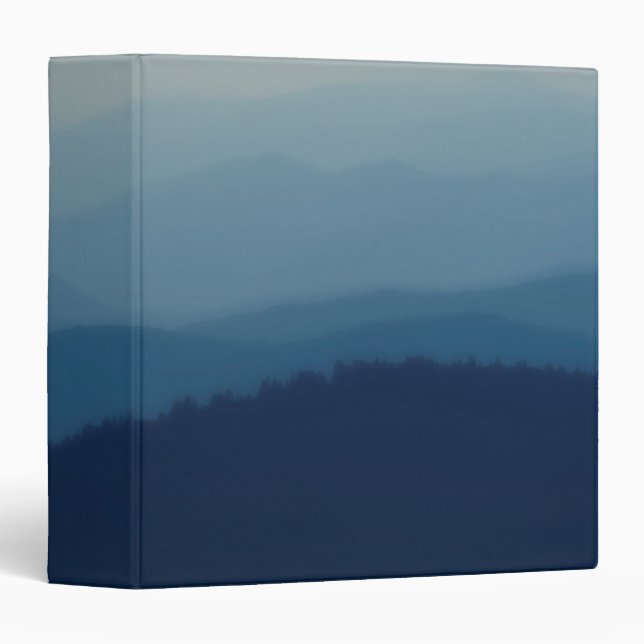 Blue Layers 3 Ring Binder (Front/Spine)