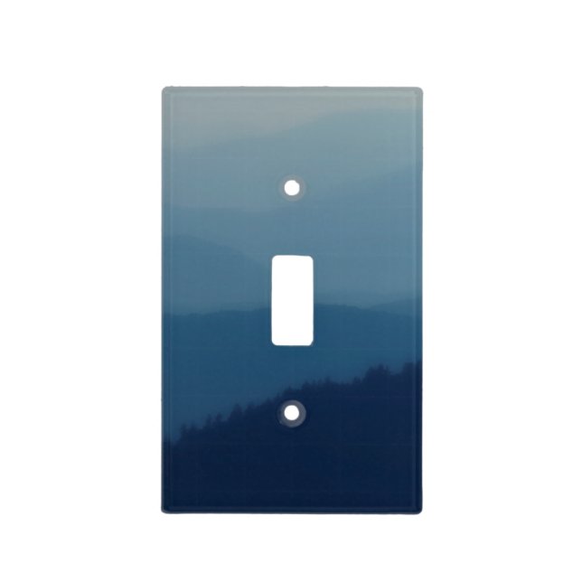 Blue Layers Light Switch Cover (Front)