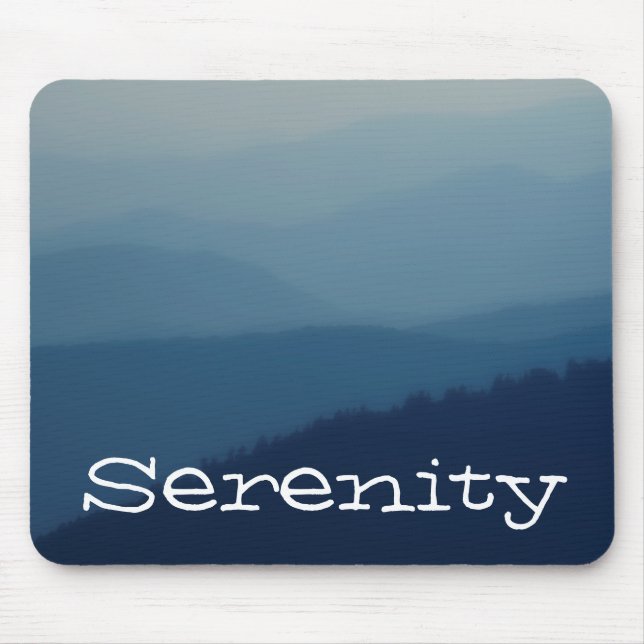 Blue Layers Mouse Pad (Front)