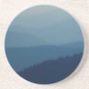 Blue Layers Sandstone Coaster