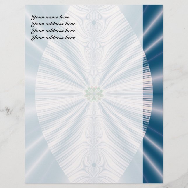 Blue Leaf Customized Letterhead (Front)