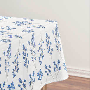 Blue Leaf Tablecloth