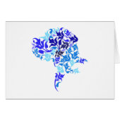 Blue leafs Great Dane (Front Horizontal)