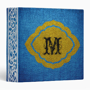 Blue Leather Binder