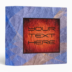 Blue Leather Binder