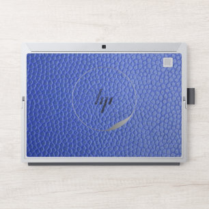 blue leather HP Elite x2 1013 G3 Laptop Skin