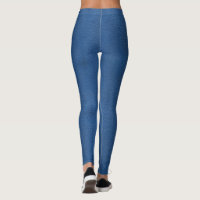 Blue leather sale look leggings