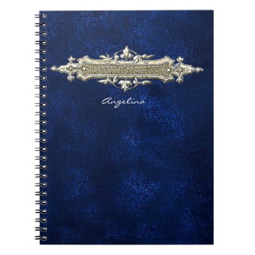 Blue Leather notebook