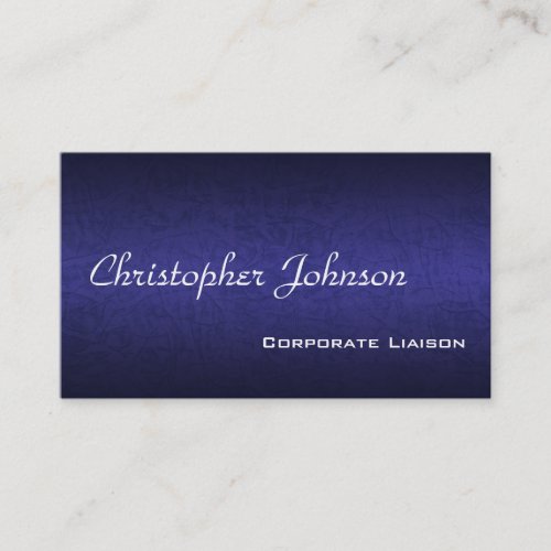 Blue Leather Professional Standard Business Card