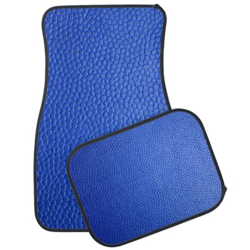 Blue leather skin texture skin car floor mat